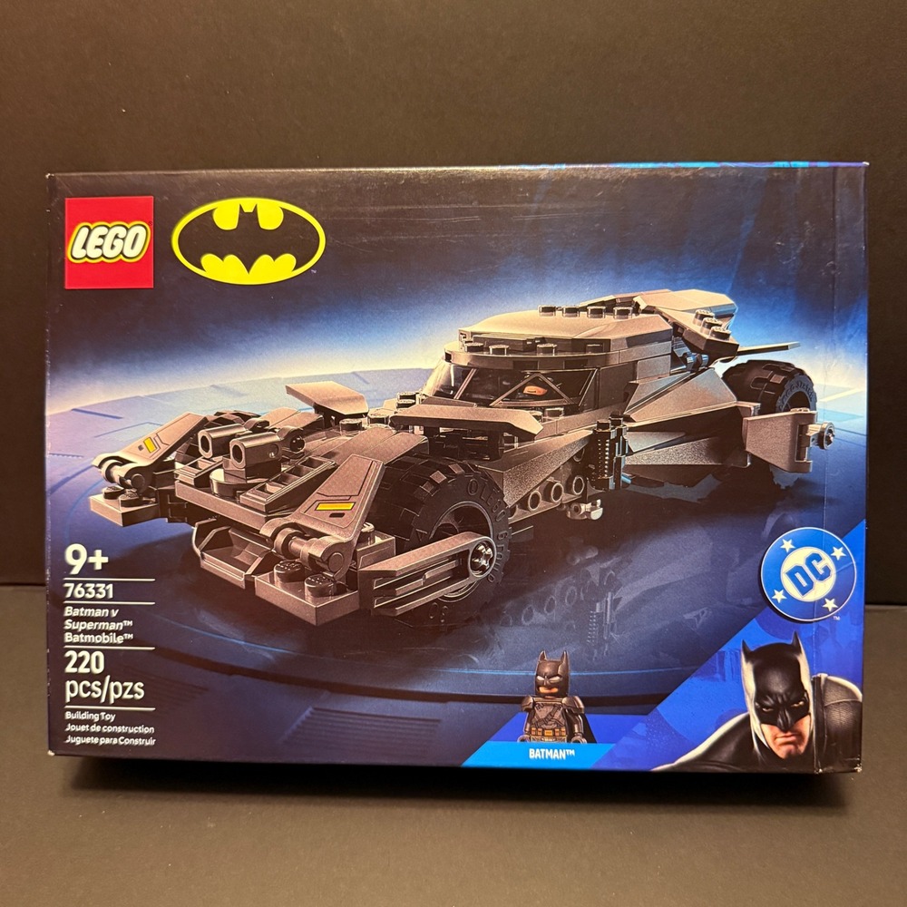 LEGO 76331 Batman v Superman Batmobile Kids One Size Black New Damaged Box 220pc
